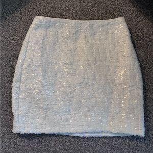 Endless Rose White Sequin Mini Skirt - Size Small - NWOT